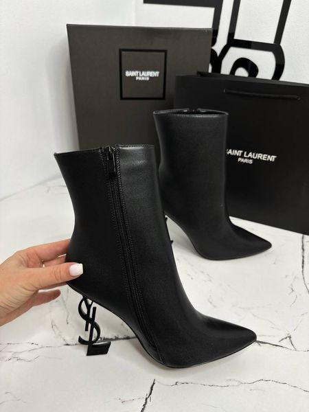Чоботи на каблуку YSL 01029 фото