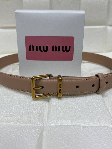 Ремінь Miu Miu 2,5 см 6615 фото
