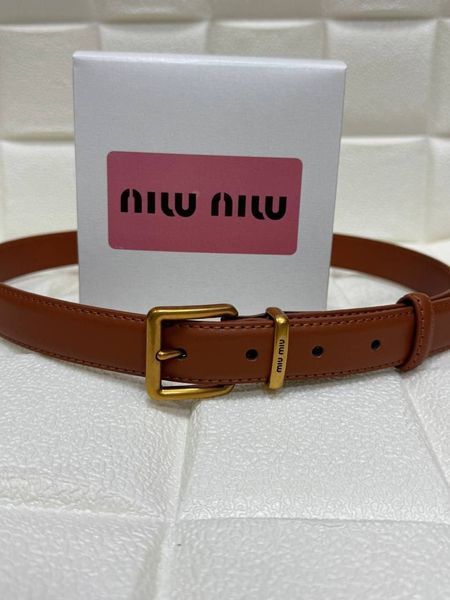 Ремінь Miu Miu 2,5 см 6615 фото