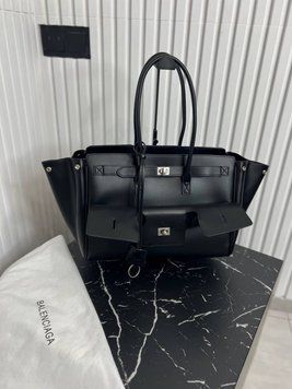 Сумка Balenciaga Bel Air Tote Bag Black/Silver 7894 фото