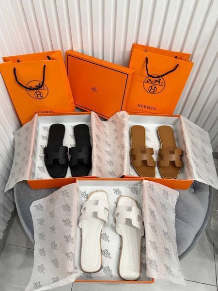 Летние тапочки Hermes 01048 фото