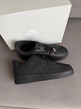Кросівки  Nike Air Force 1 Low Classic Black Premium 9136 фото