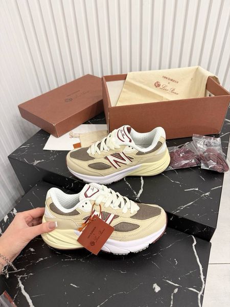 Кросівки New Balance 990v6 x Loro Piana Raw Cashew 111124 фото