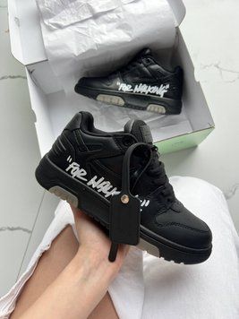 Кросівки Off-White Out of Office Black White For Walking 36-45 5299 фото
