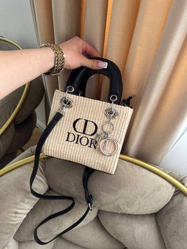 Соломʼяна сумочка Christian Dior 3868 фото